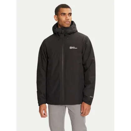 Zdjęcie Jack Wolfskin Kurtka przeciwdeszczowa Wisper Ins A61870 Czarny Regular Fit