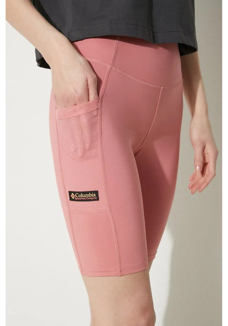 obrazek 1 Columbia szorty Painted Peak damskie kolor różowy gładkie medium waist 2076061