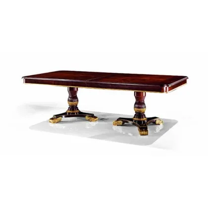 Zdjęcie Wyjątkowy duży antyczny stół z rzeźbionymi nogami