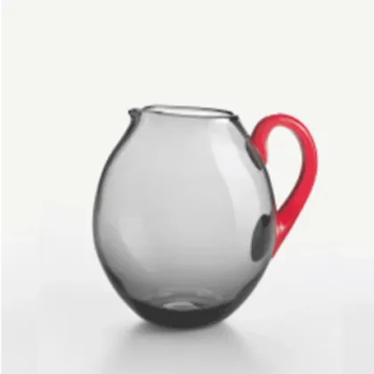 Zdjęcie Wyjątkowy szary dzbanek ze szkła Murano