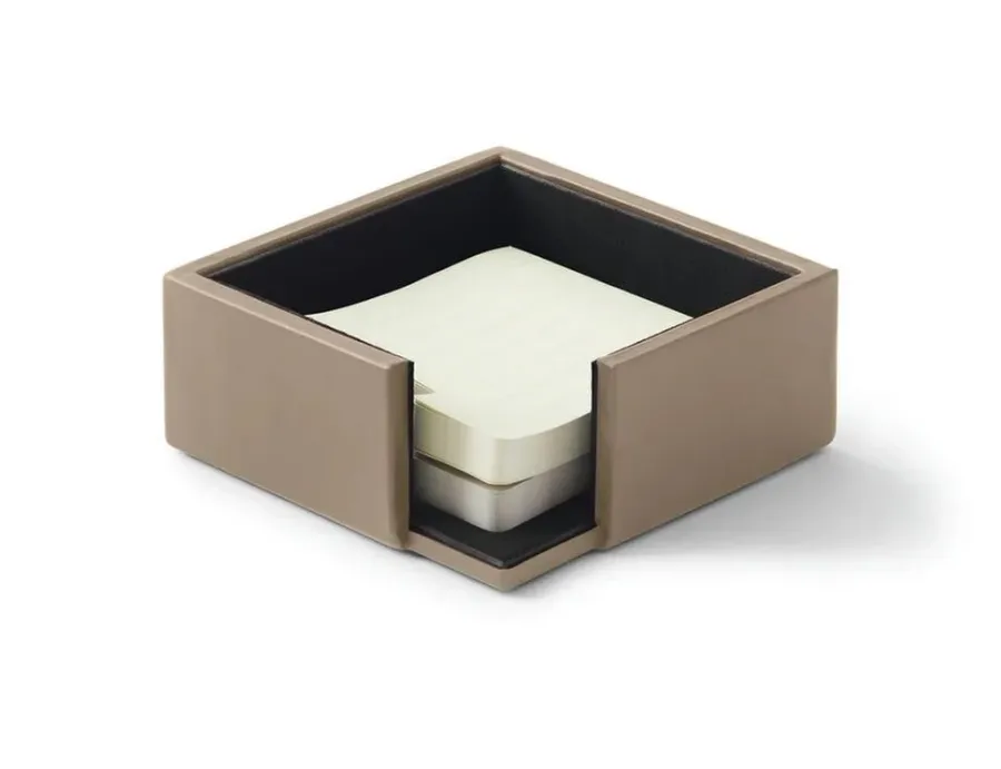 obrazek 2 Skórzany pojemnik na karteczki Minerva Dove Grey
