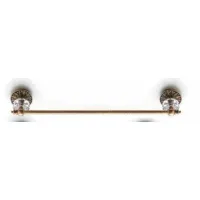 Picture Brunito brass towel rack with Swarovski crystal for a unique bathroom - Il Paralume Marina