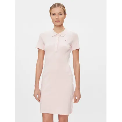 Zdjęcie Tommy Hilfiger Sukienka codzienna 1985 WW0WW37853 Różowy Slim Fit
