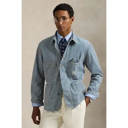 Zdjęcie Polo Ralph Lauren kurtka bawełniana Unlined Field Jacket kolor niebieski przejściowa 710963232