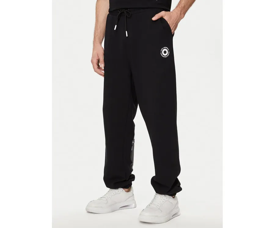 obrazek 1 KARL LAGERFELD Spodnie dresowe 705097 542930 Czarny Regular Fit