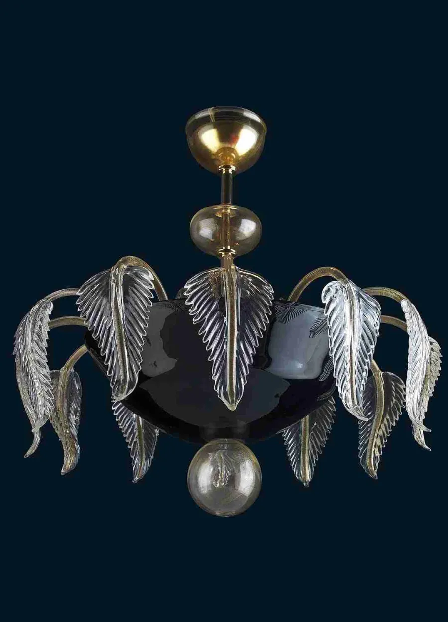 obrazek 1 Ręcznie robiona lampa sufitowa ze szkła Murano