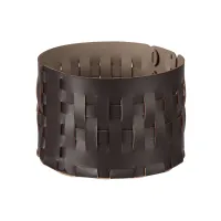 Zdjęcie Elegancki kosz Bottega-15 Ø20xH12 cm ze skóry w kolorze czekoladowym