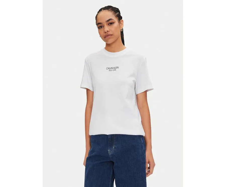 obrazek 1 Calvin Klein T-Shirt New York K20K208064 Biały Regular Fit