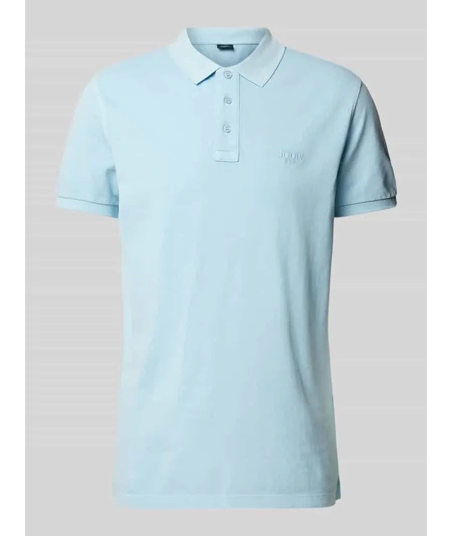 obrazek 1 Koszulka polo o kroju regular fit w jednolitym kolorze model ‘Ambrosio’