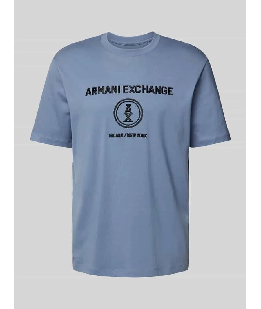 obrazek 1 T-shirt z prążkowanym okrągłym dekoltem