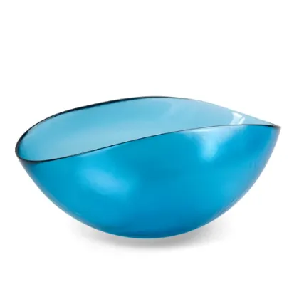 Zdjęcie Niebieska designerska misa ze szkła murano