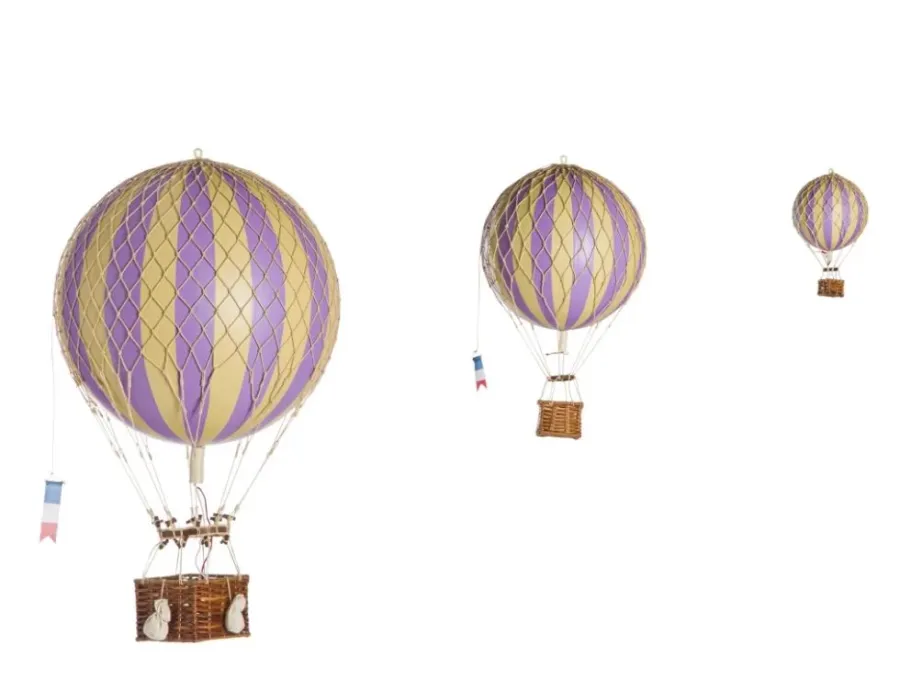 obrazek 5 Cudowny balon dekoracyjny w lawendowe paski