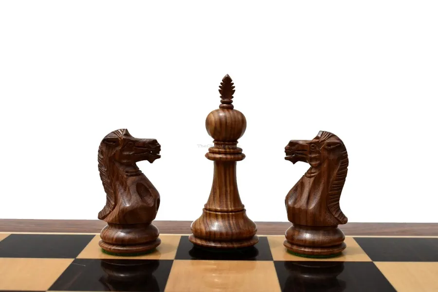obrazek 7 Niezwykły ręcznie wykonany drewniany zestaw szachowy - The Chess Empire