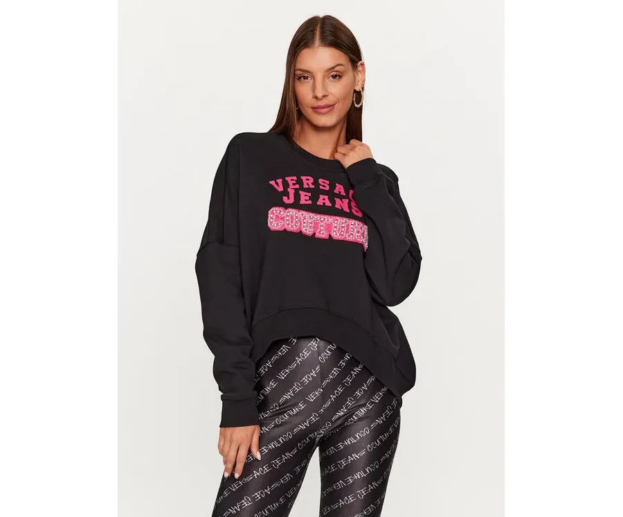 obrazek 1 Versace Jeans Couture Bluza 75HAIE07 Czarny Regular Fit