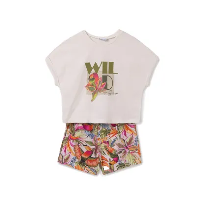 Zdjęcie Mayoral Komplet t-shirt i spodenki 6221 Kolorowy Regular Fit