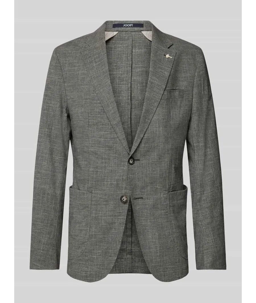 obrazek 1 Marynarka zapinana na dwa guziki o kroju slim fit z aplikacją model ‘Hoverest’