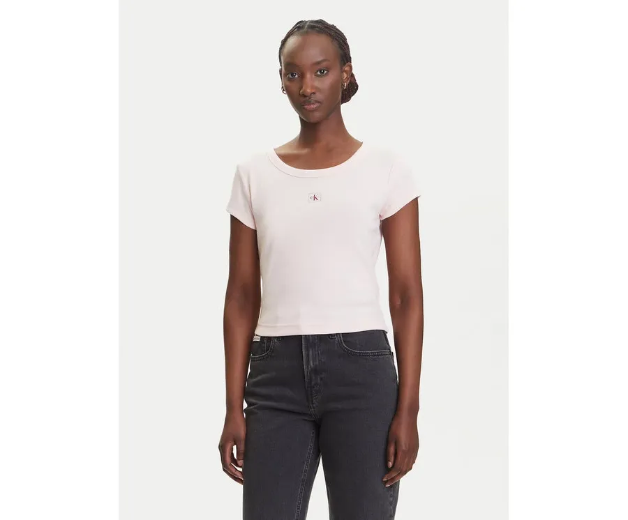 obrazek 1 Calvin Klein Jeans T-Shirt LV047C200G Różowy Slim Fit