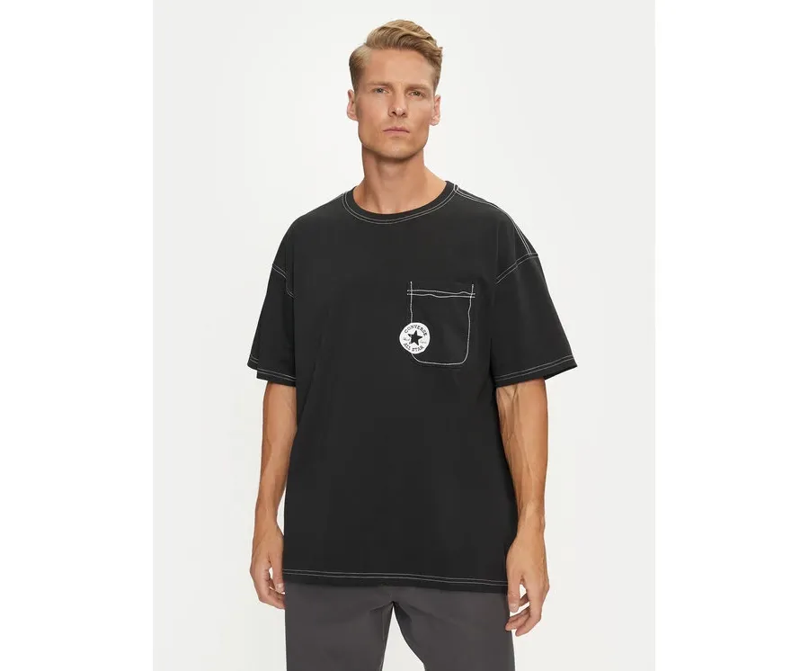 obrazek 1 Converse T-Shirt Sketch 10027256-A03 Czarny Standard Fit