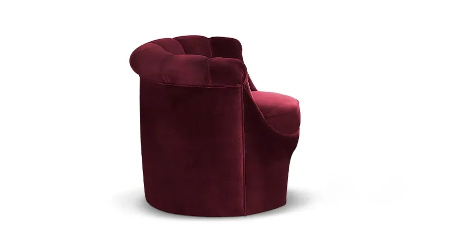 obrazek 3 Piękny portugalski bordowy fotel