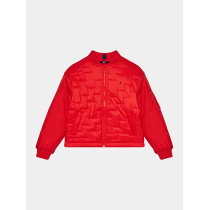 Zdjęcie Tommy Hilfiger Kurtka bomber KG0KG07795 D Czerwony Boxy Fit