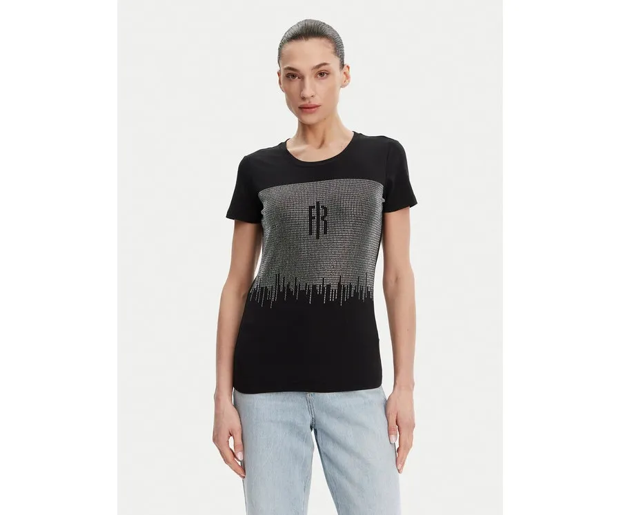 obrazek 1 Fracomina T-Shirt FP25ST3002J449N4 Czarny Regular Fit