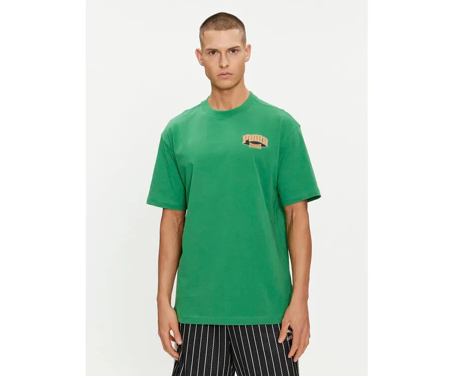 obrazek 1 Puma T-Shirt For The Fanbase Graphic 624395 Zielony Relaxed Fit