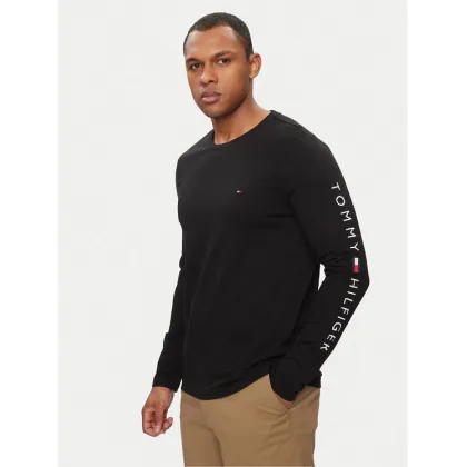 Zdjęcie Tommy Hilfiger Longsleeve Logo Tee MW0MW09096 Czarny Regular Fit
