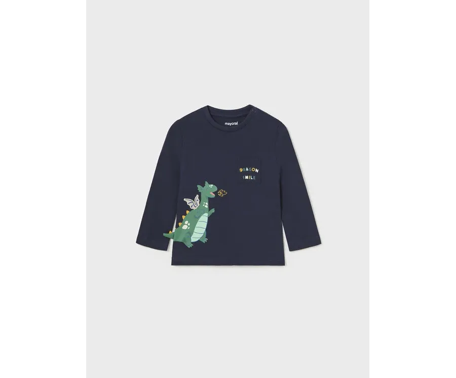 obrazek 1 Mayoral Bluzka 2.017 Granatowy Regular Fit