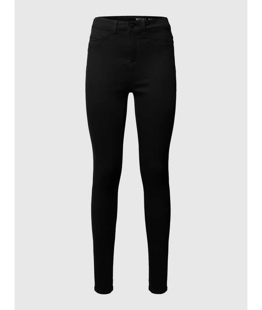 obrazek 1 Jegginsy o kroju skinny fit z naszywką z logo