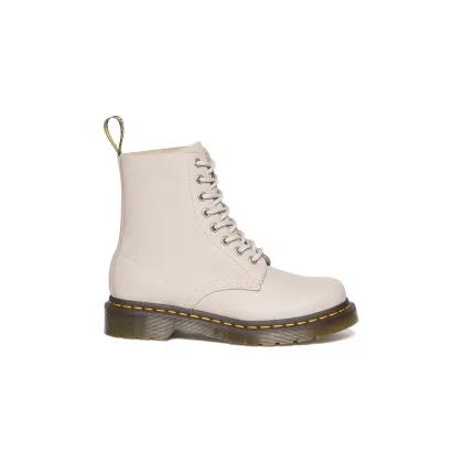 Zdjęcie Dr. Martens botki skórzane 1460 Pascal damskie kolor biały na płaskim obcasie DM30920348
