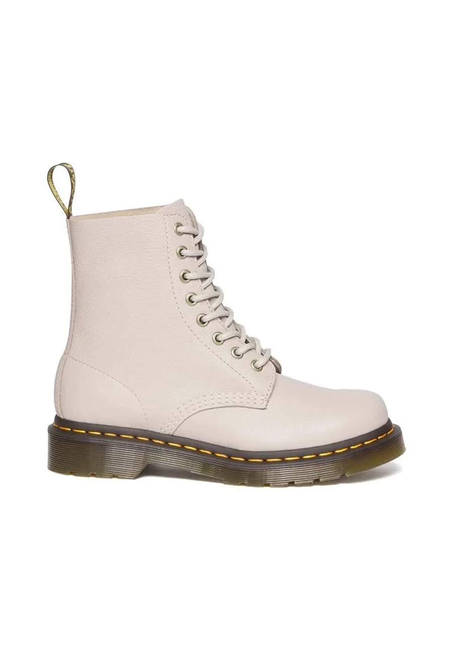 obrazek 1 Dr. Martens botki skórzane 1460 Pascal damskie kolor biały na płaskim obcasie DM30920348