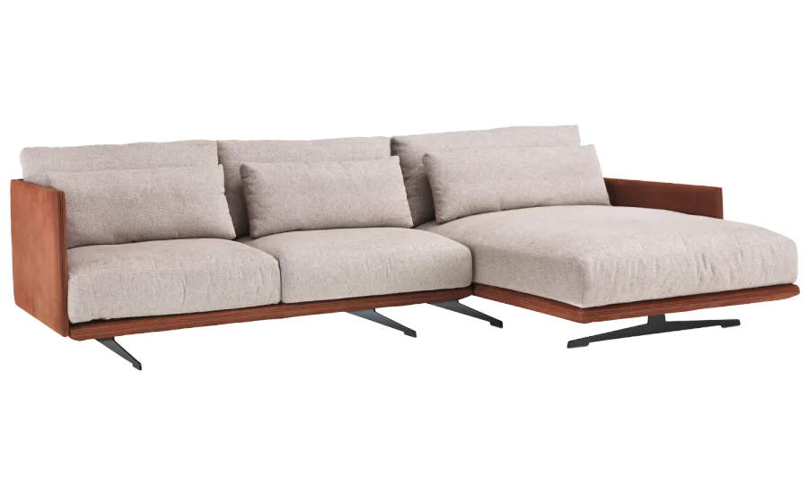 obrazek 3 Szara elegancka sofa do salonu – Daytona