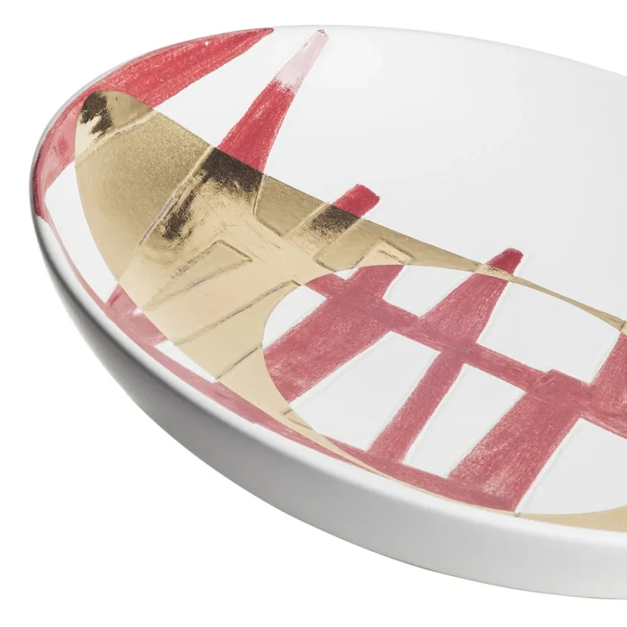 obrazek 4 Cudowny ręcznie malowany talerz H.9xL.40xP.40 cm