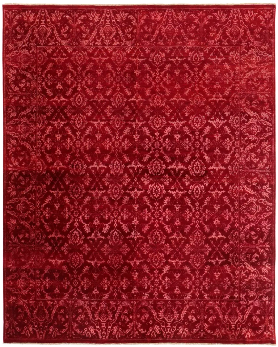 picture 1 Luxurious red exclusive 3D carpet - DAMASK 7086