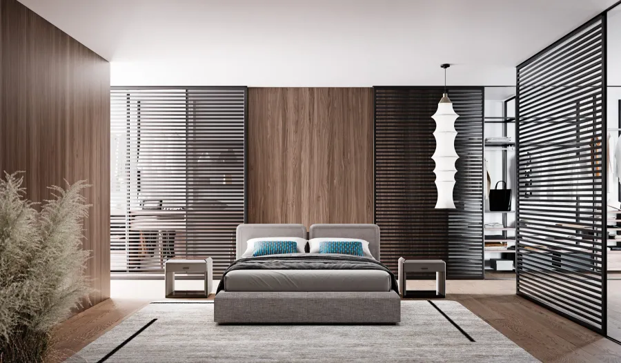 obrazek 3 Wspaniałe łóżko w stylu modernistycznym do sypialni - prosto z Włoch