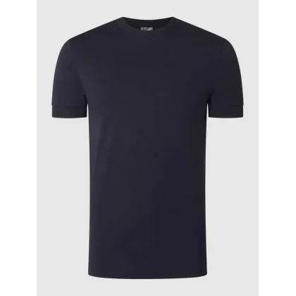 Zdjęcie T-shirt z prążkowanym, okrągłym dekoltem model ‘ANTON’