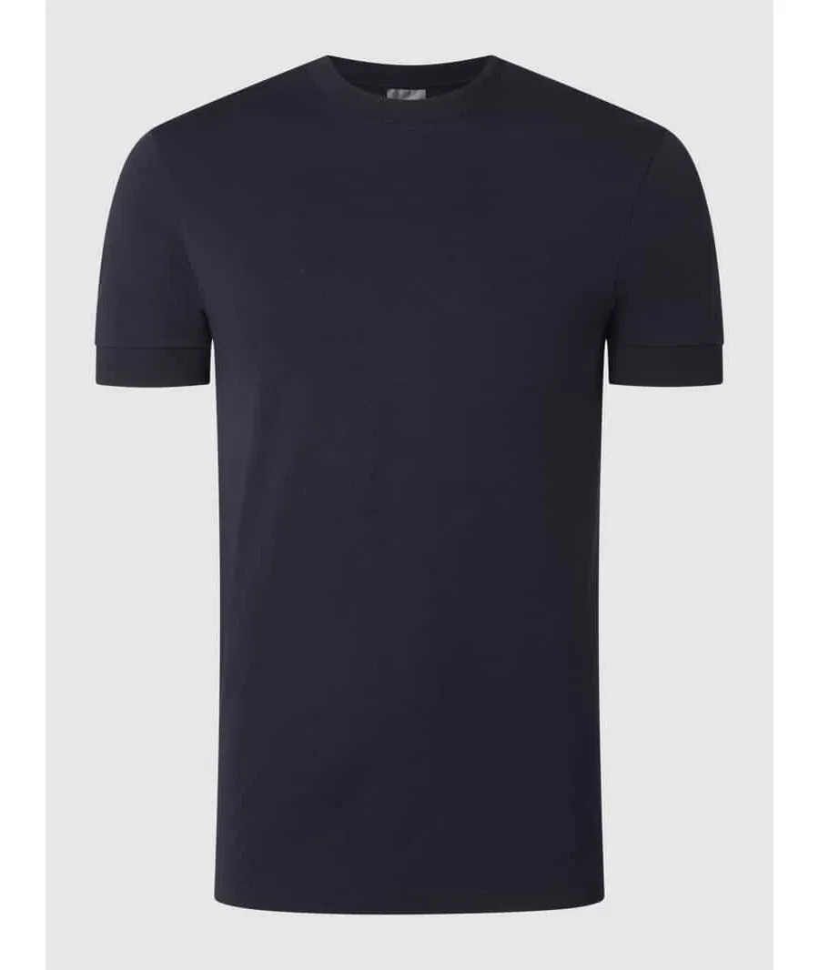 obrazek 1 T-shirt z prążkowanym, okrągłym dekoltem model ‘ANTON’