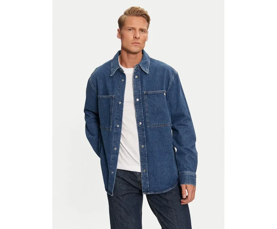 obrazek 1 Calvin Klein Jeans Koszula jeansowa J30J326836 Niebieski Regular Fit