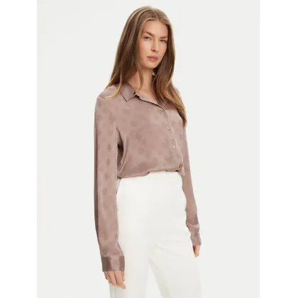 Zdjęcie Guess Koszula W5YH1A WHCR2 Beżowy Regular Fit