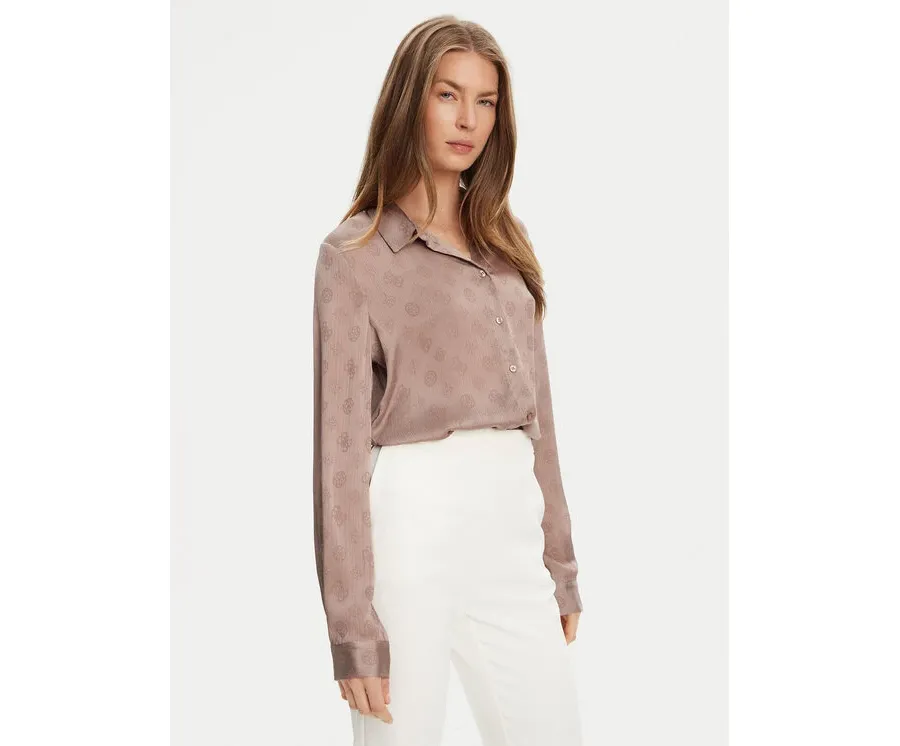 obrazek 1 Guess Koszula W5YH1A WHCR2 Beżowy Regular Fit