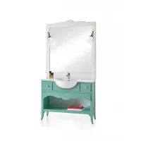 Picture Lovely bathroom cabinet with 2 drawers - Zanini