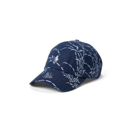 Zdjęcie Polo Ralph Lauren czapka z daszkiem bawełniana Sport Cap kolor niebieski wzorzysta 710958047
