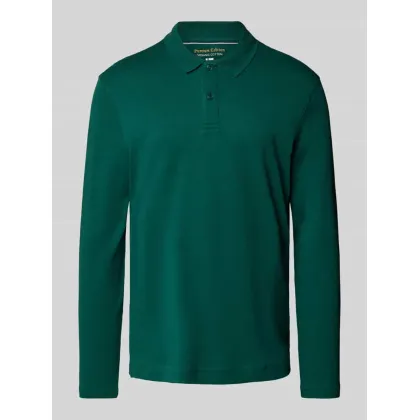 Zdjęcie Koszulka polo o kroju regular fit z długim rękawem