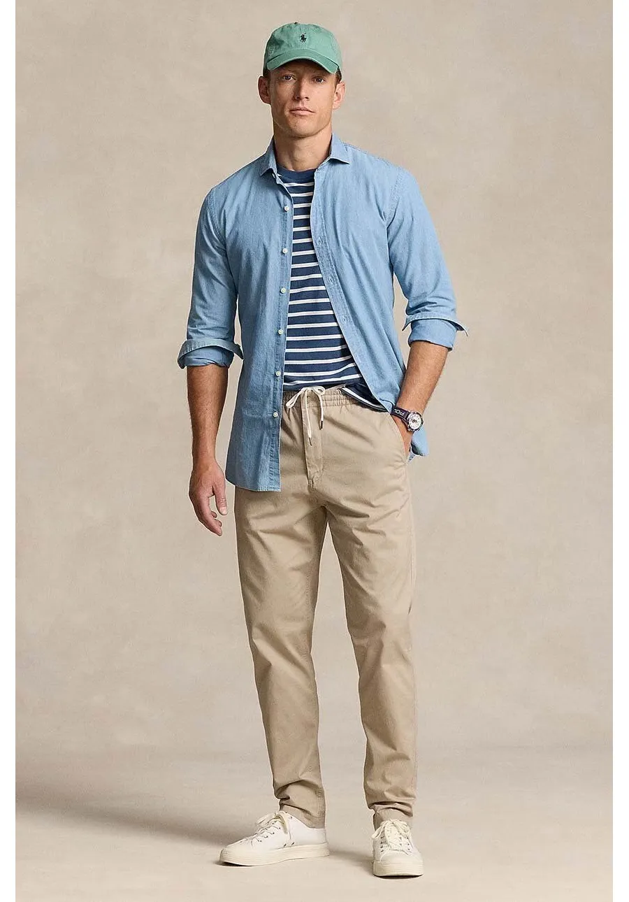 obrazek 1 Polo Ralph Lauren spodnie bawełniane kolor beżowy proste 710944490
