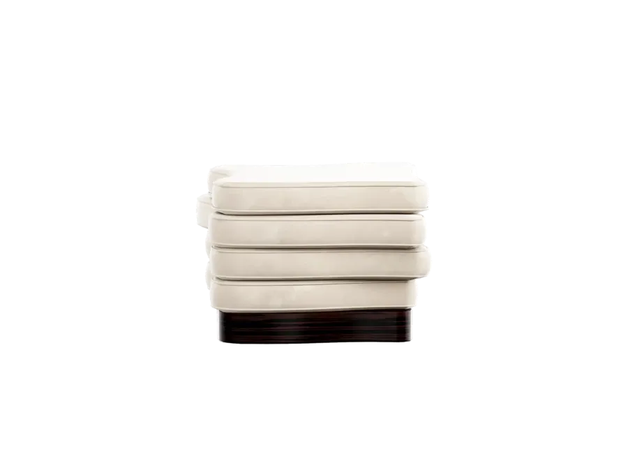 obrazek 3 Stylowy designerski stołek w kształcie warstw