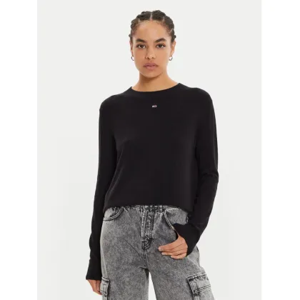 Zdjęcie Tommy Jeans Sweter Essential DW0DW17254 Czarny Regular Fit