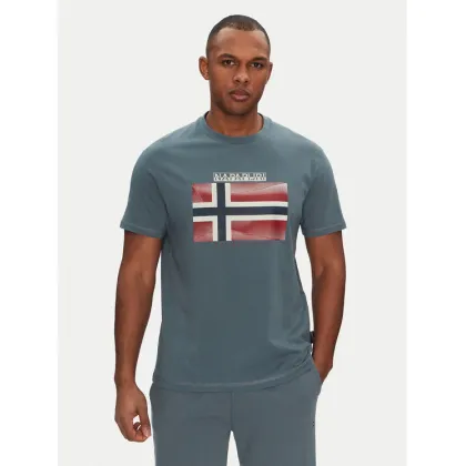 Zdjęcie Napapijri T-Shirt S-Lari NP0A4IE5G1Y1 Niebieski Regular Fit
