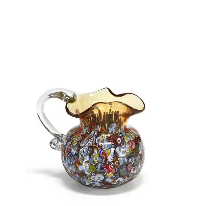 Zdjęcie Oryginalny włoski dzbanek ze szkła murano (16 cm)