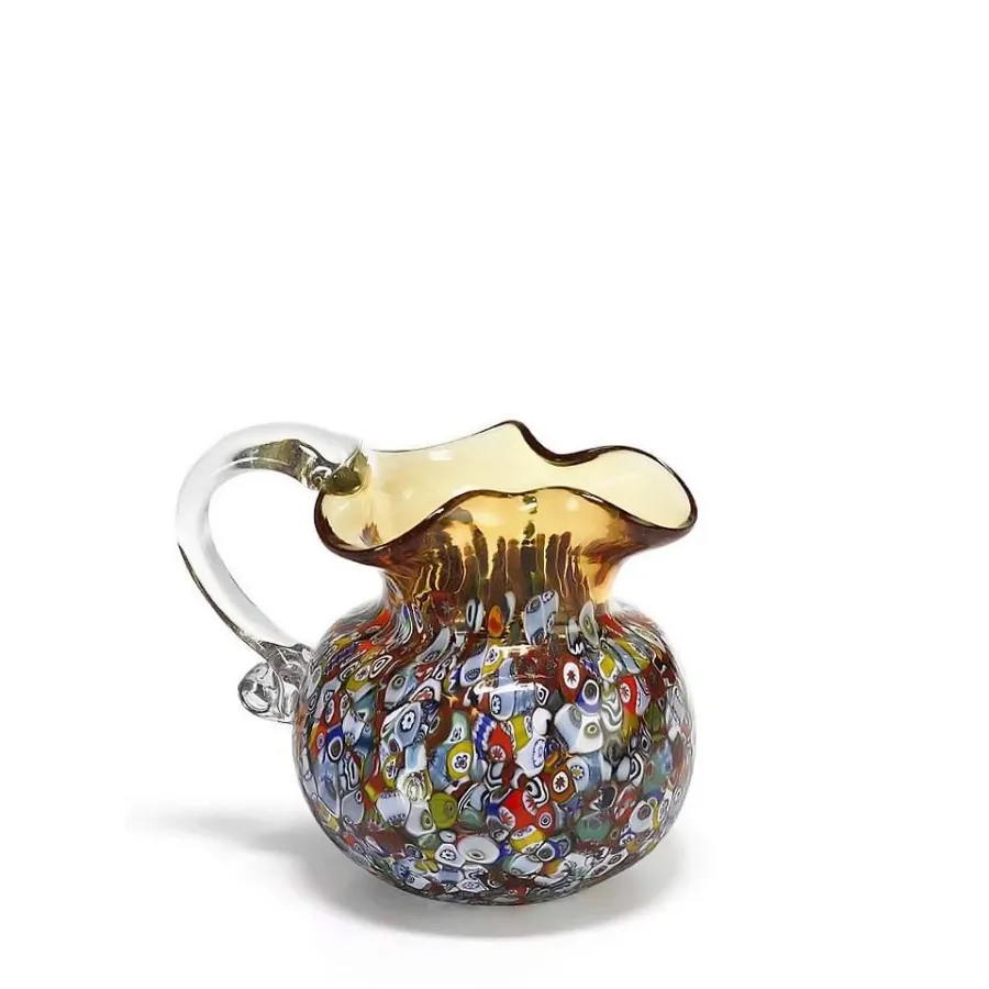 obrazek 1 Oryginalny włoski dzbanek ze szkła murano (16 cm)