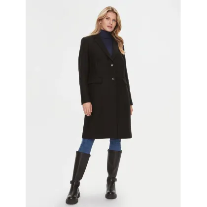 Zdjęcie Tommy Hilfiger Płaszcz wełniany WW0WW39753 Czarny Regular Fit